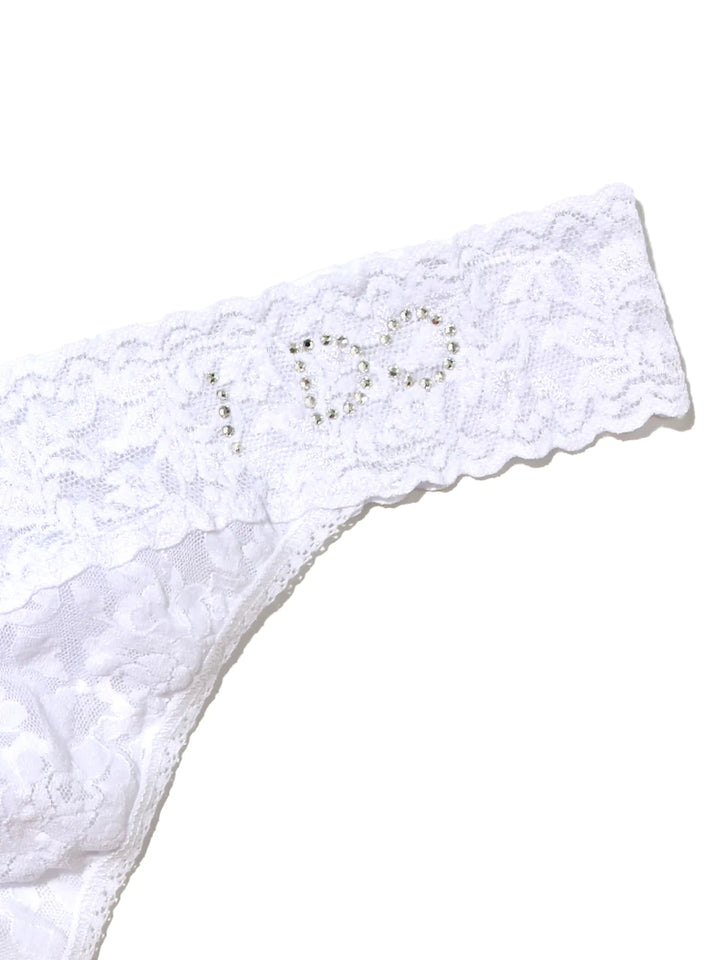 Hanky Panky I Do Crystal Signature Lace Original Rise Thong