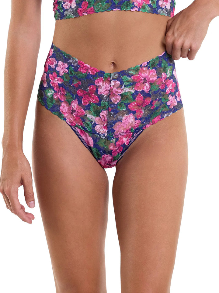 Hanky Panky Signature Lace Printed Retro Thong - 'Tis The Season