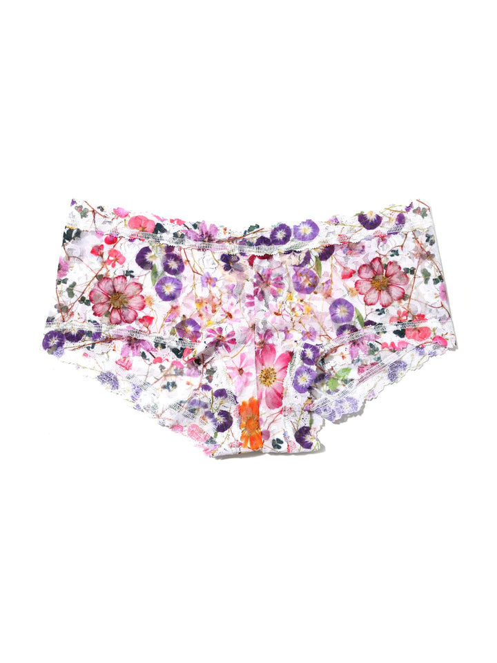 Hanky Panky Printed Signature Lace Boyshort - Pressed Bouquet - Size Large