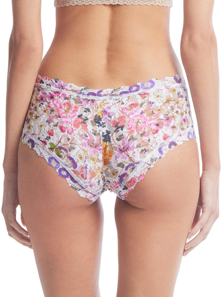 Hanky Panky Printed Signature Lace Boyshort - Pressed Bouquet - Size Large