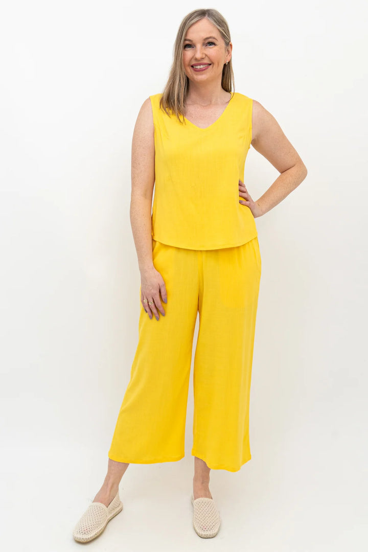 Havana Linen / Bamboo Tank Top - Wallflower