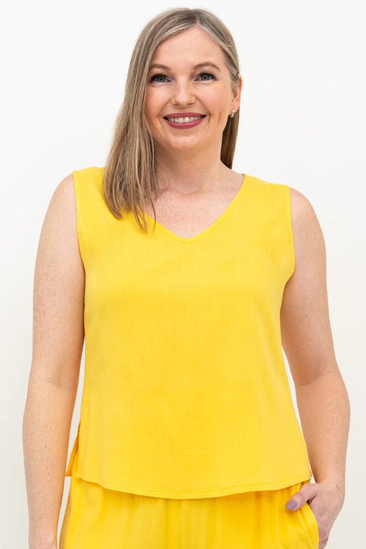 Havana Linen / Bamboo Tank Top - Wallflower