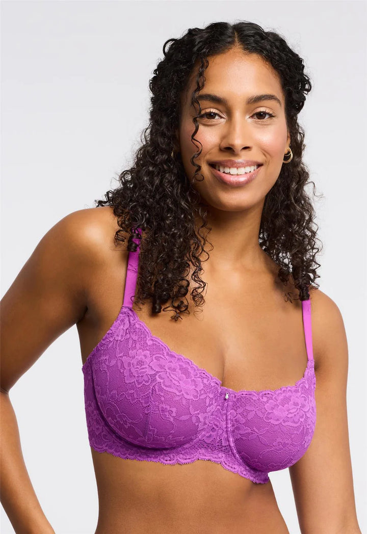 Flirt Demi Lace Bra - Dahlia