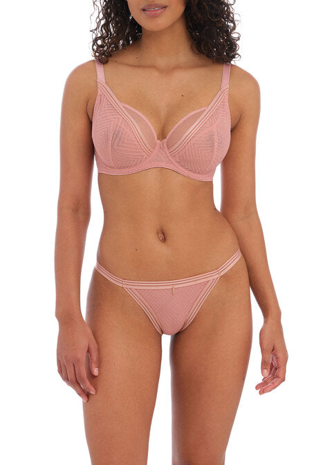 Freya Tailored Underwire High Apex Plunge Bra - Ash Rose