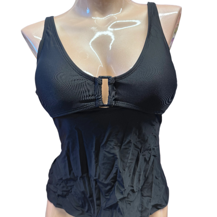 Morning Blossom Tankini w/ Ring - Black