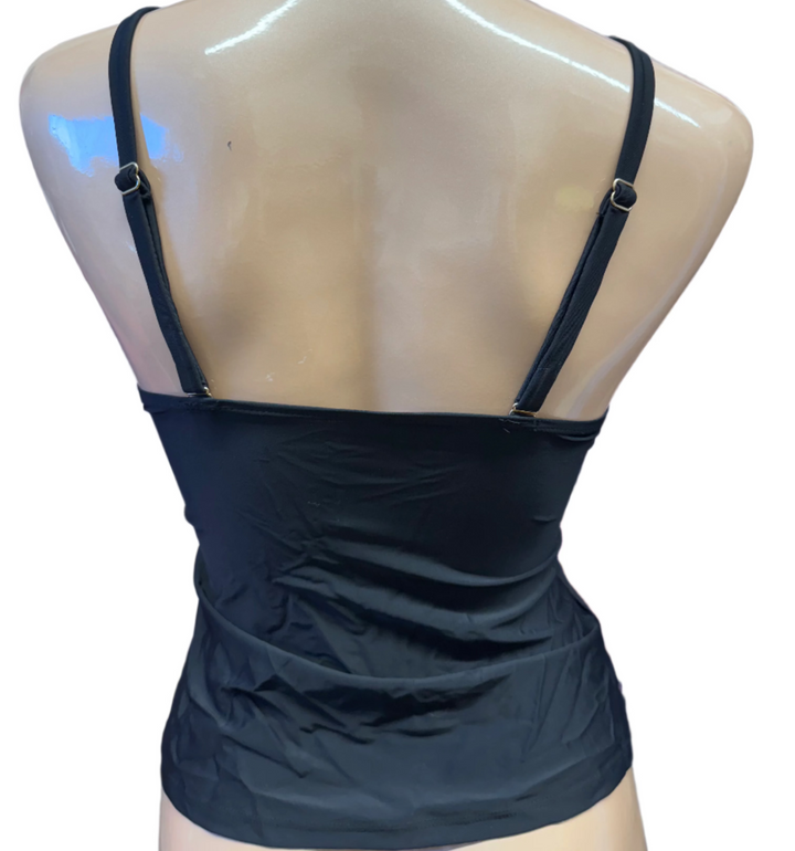 Morning Blossom Tankini w/ Ring - Black