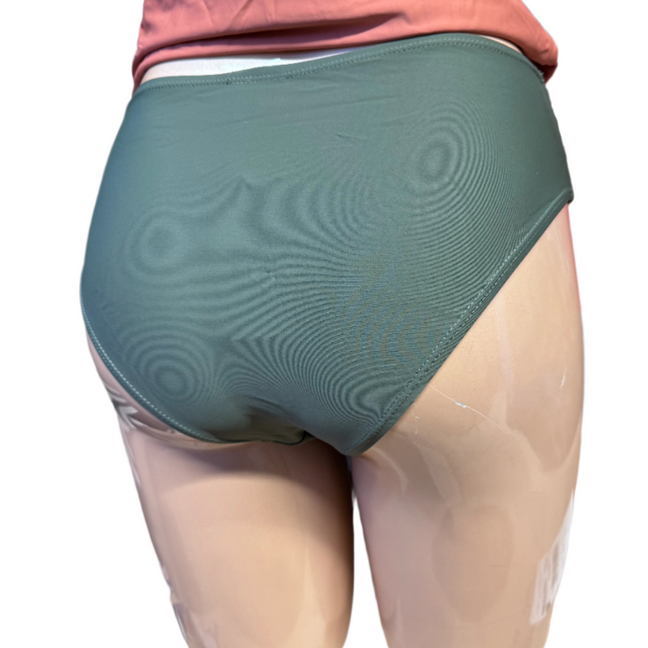 Morning Blossom Semi High Leg Bottom w/ Belt - Thyme