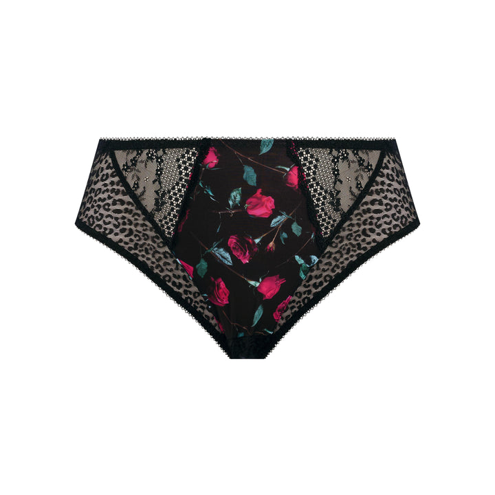 Elomi Lucie High Leg Brief - Rock "N" Rose