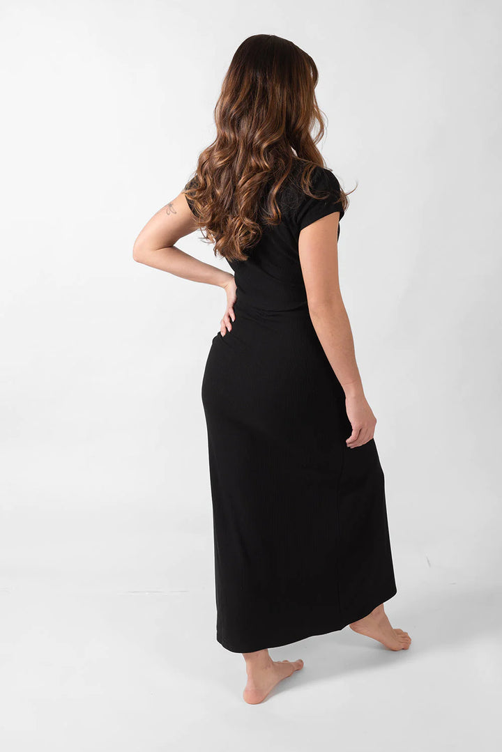 Laguna Rib Knot Top Maxi Skirt