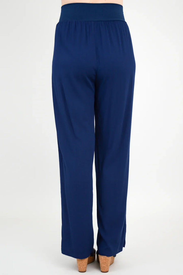 Landon Linen / Bamboo Pant - Indigo