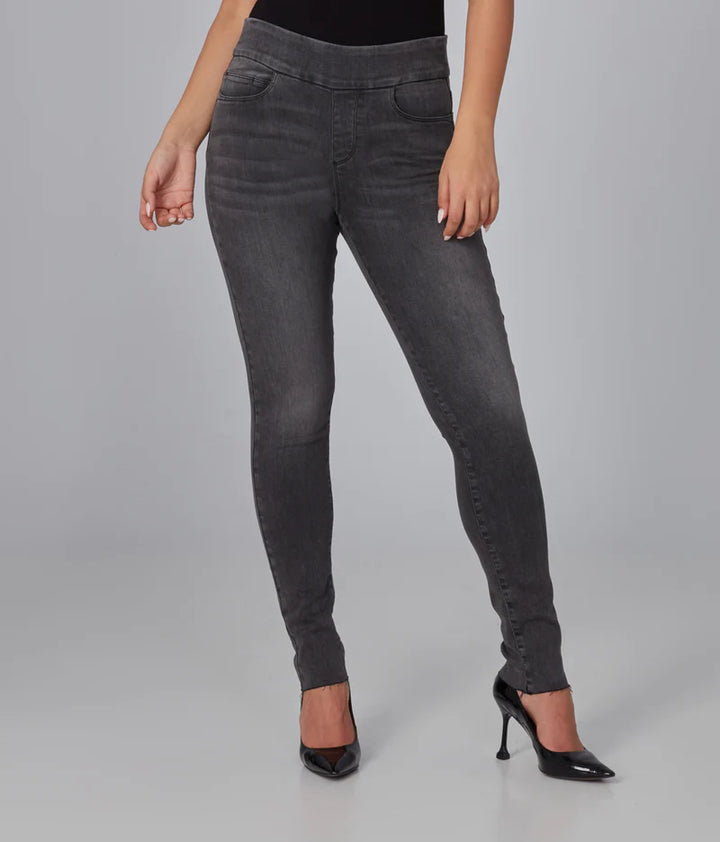 Anna High-Rise Pull On Jeans - Smokey Grey