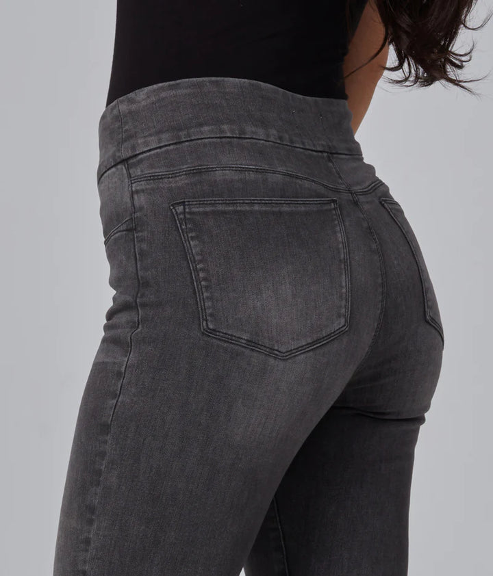Anna High-Rise Pull On Jeans - Smokey Grey