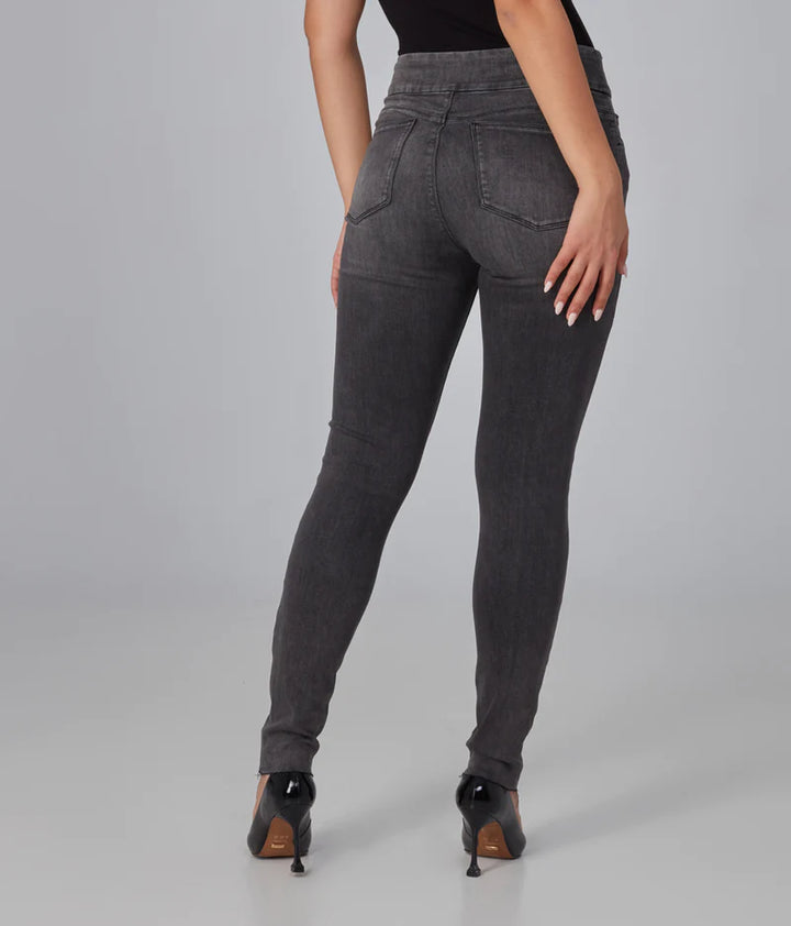 Anna High-Rise Pull On Jeans - Smokey Grey