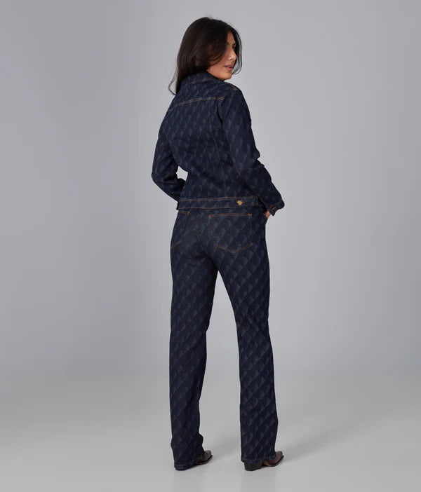 Gabriella Classic Jacket - Dark Rinse Fade