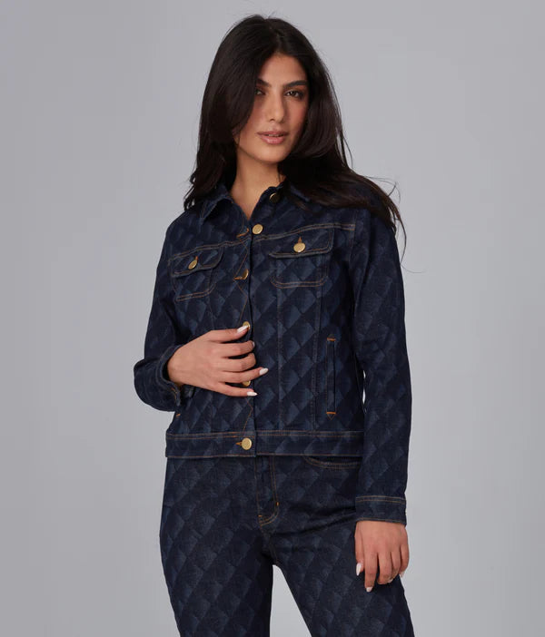 Gabriella Classic Jacket - Dark Rinse Fade