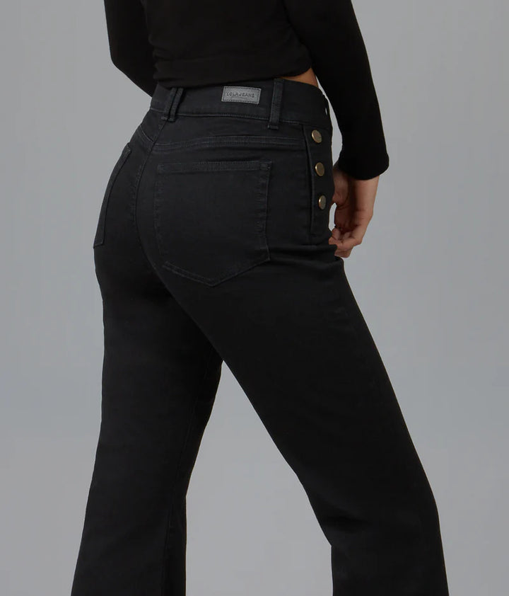 Alice High-Rise Flare Jeans - Onyx