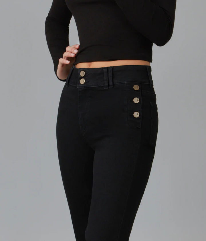 Alice High-Rise Flare Jeans - Onyx