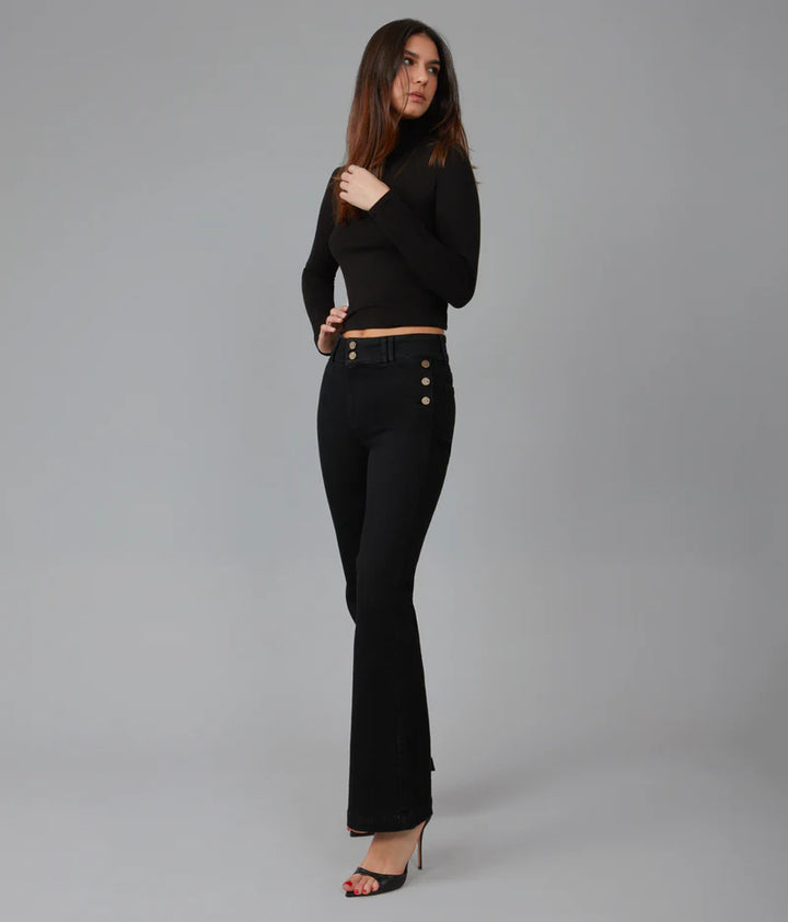 Alice High-Rise Flare Jeans - Onyx