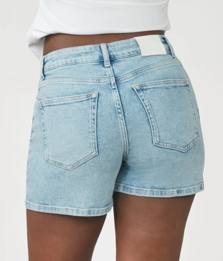 Liana High Rise Denim Short - Crystal Blue