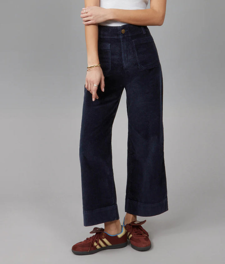 Colette High-Rise Wide Leg Jeans - Ink Blue