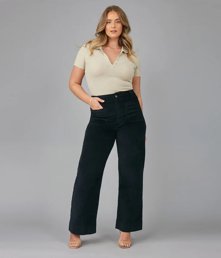 Colette High-Rise Wide Leg Jeans - Ink Blue