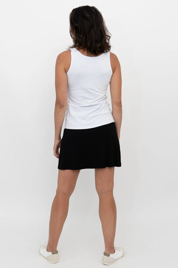 Melly Bamboo Skort - Black