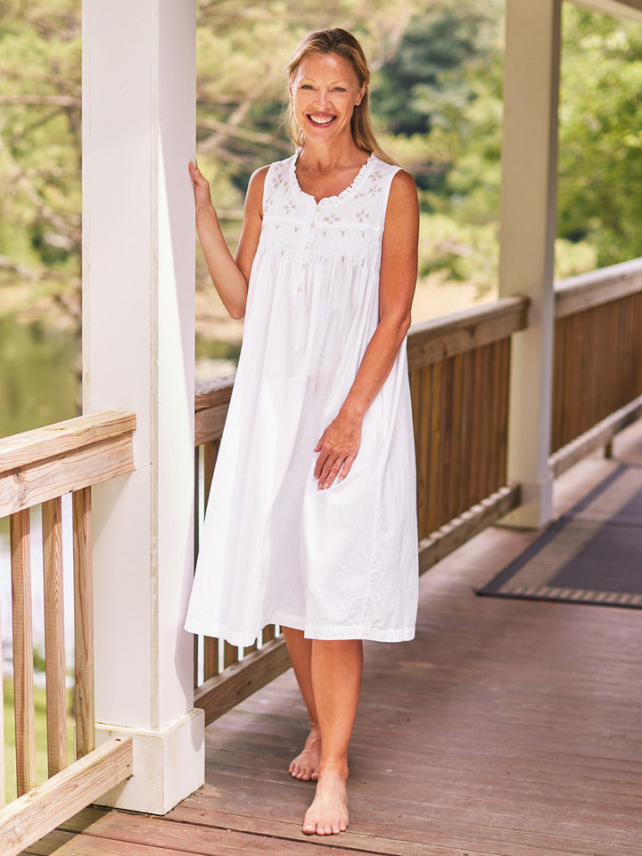 Flower Basket Cotton Nighty