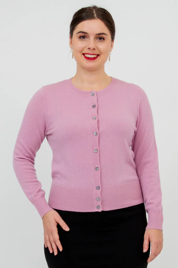 Oakly Cashmere Cardigan - Quartz
