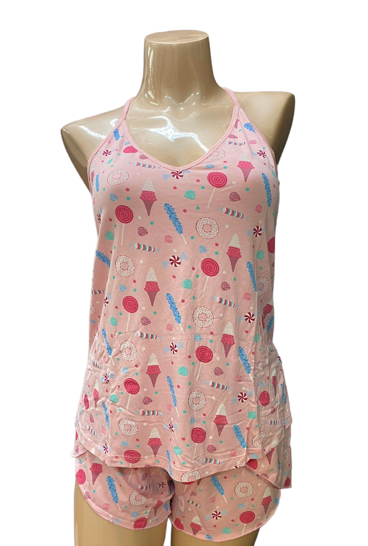 Printed Swing Tank & Tulip Shorts Set