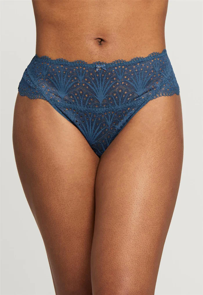 High Leg Cheekini - Surf - Size Small