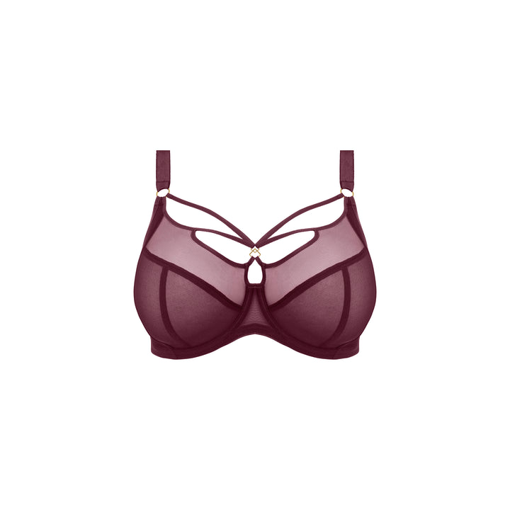 Elomi Sachi Underwire Plunge Bra - Cabernet