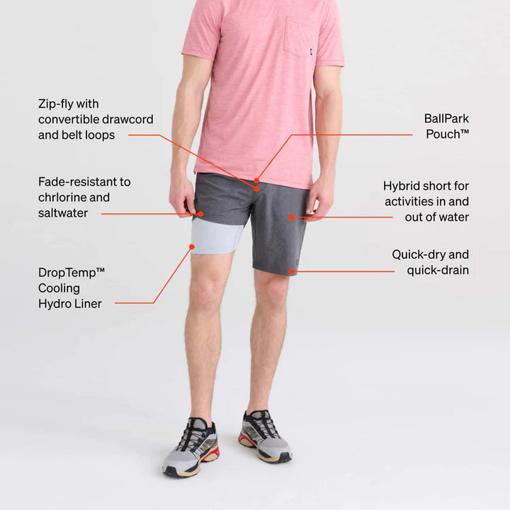 Saxx Land To Sea Hybrid Swim Shorts