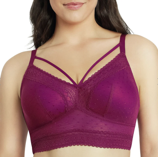 Mia Dot Bralette - Blackberry