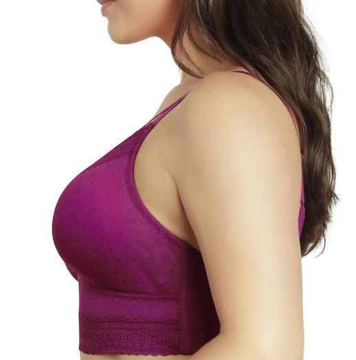 Mia Dot Bralette - Blackberry