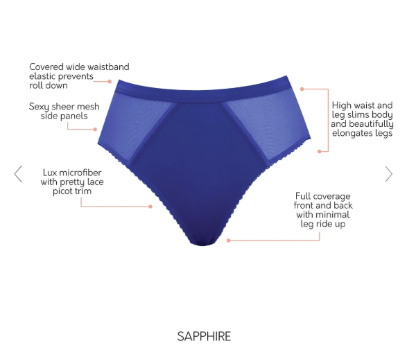 Micro Dressy French Cut Brief - Sapphire