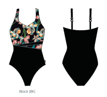 Vibrant Bouquet Splice 1PC Swimsuit