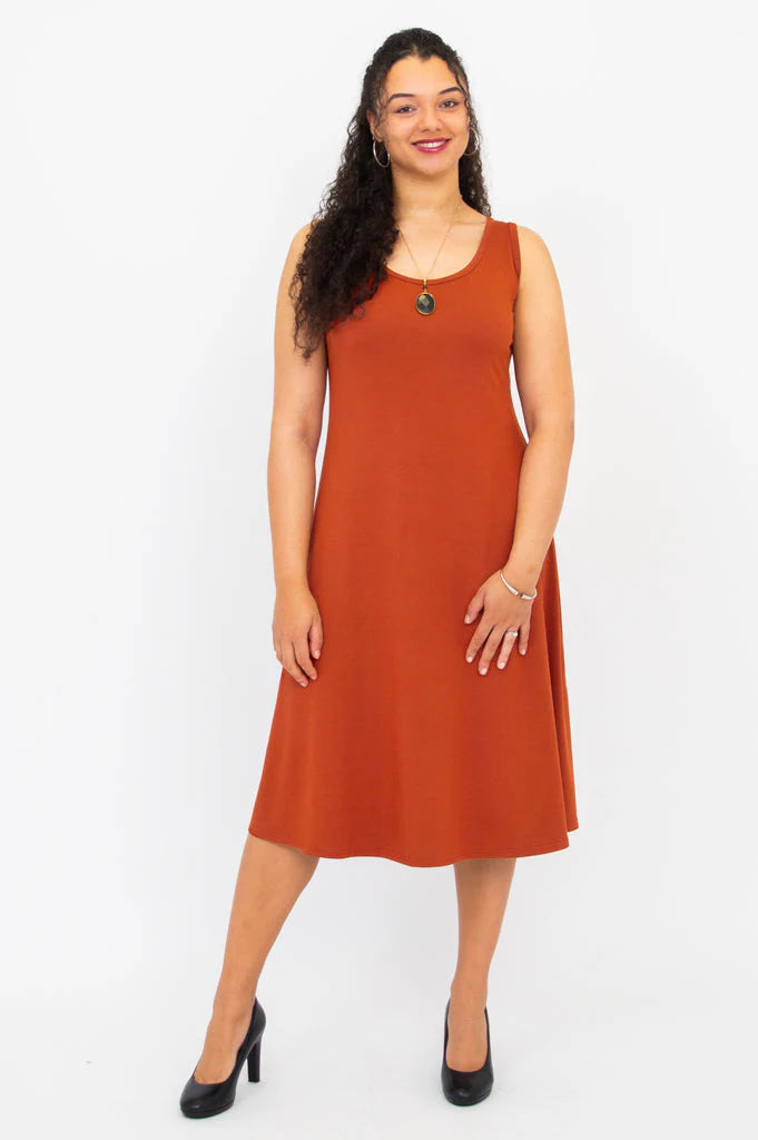 Becca Bamboo Dress - Copper