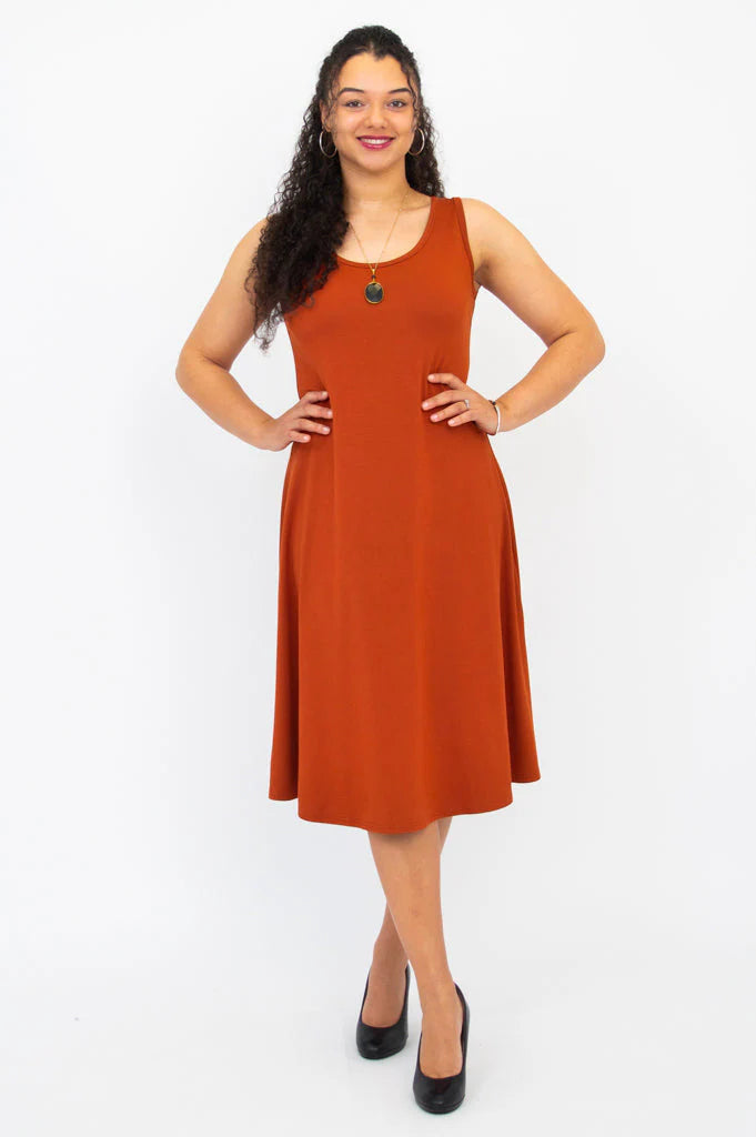 Becca Bamboo Dress - Copper
