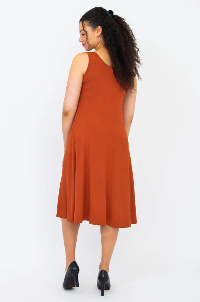 Becca Bamboo Dress - Copper