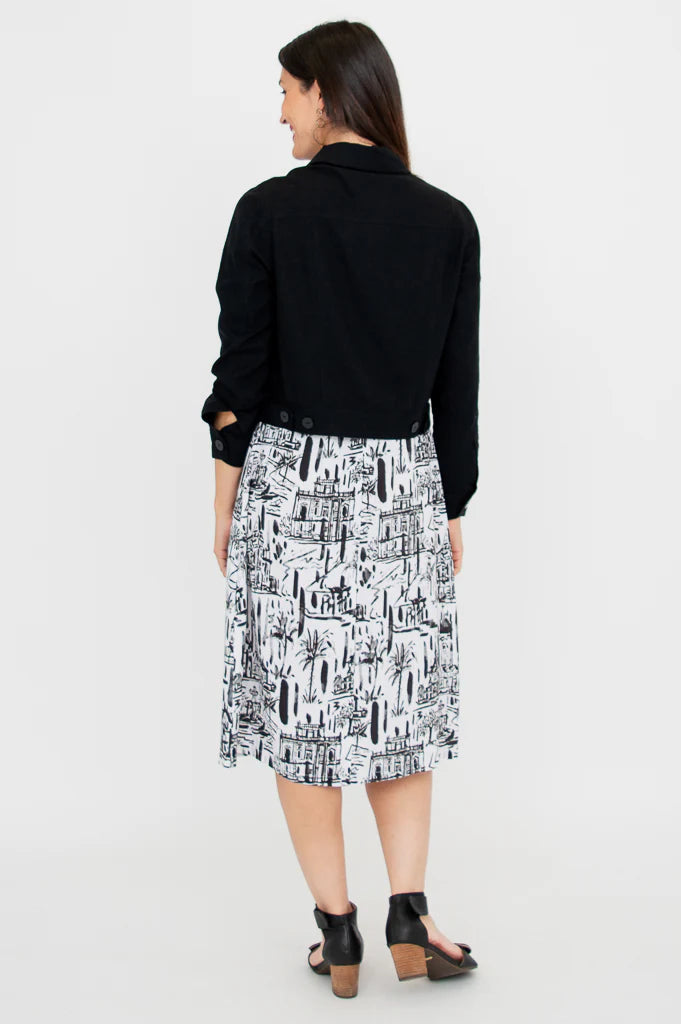 Colleen Linen Jacket - Black