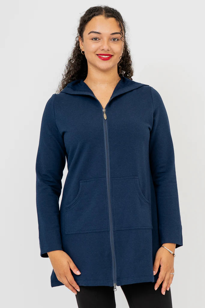 Cortes Bamboo Jacket - Indigo