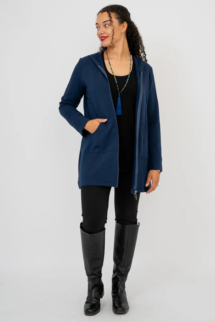 Cortes Bamboo Jacket - Indigo
