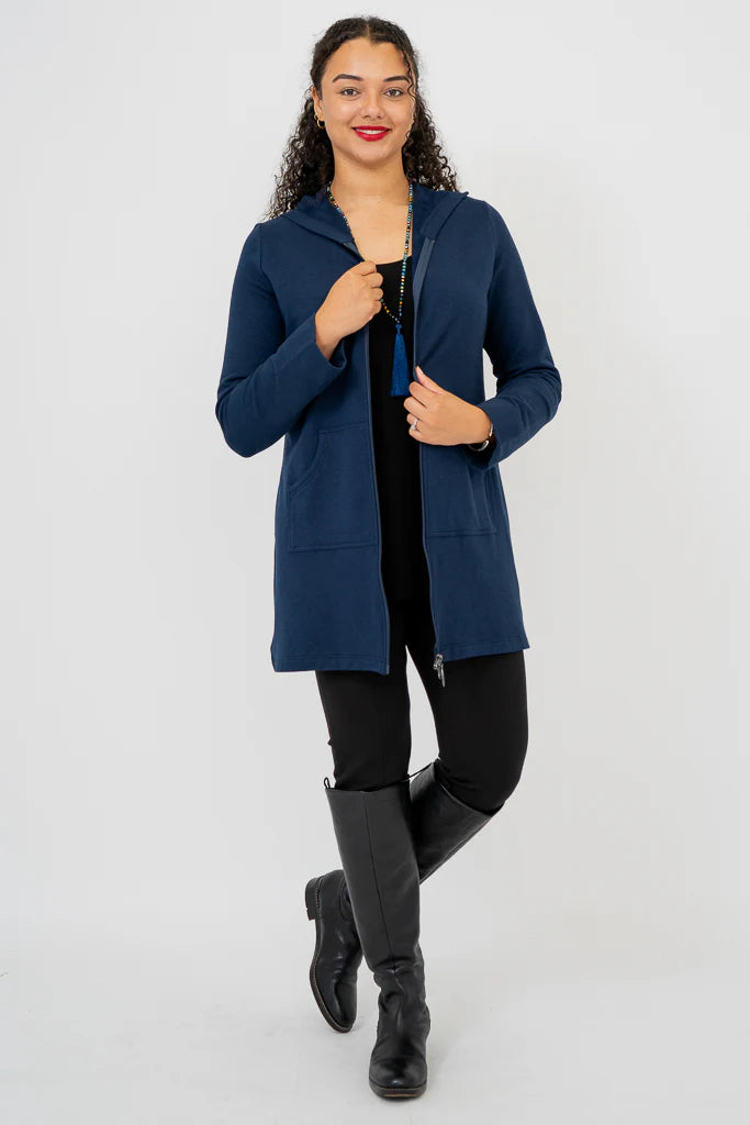 Cortes Bamboo Jacket - Indigo