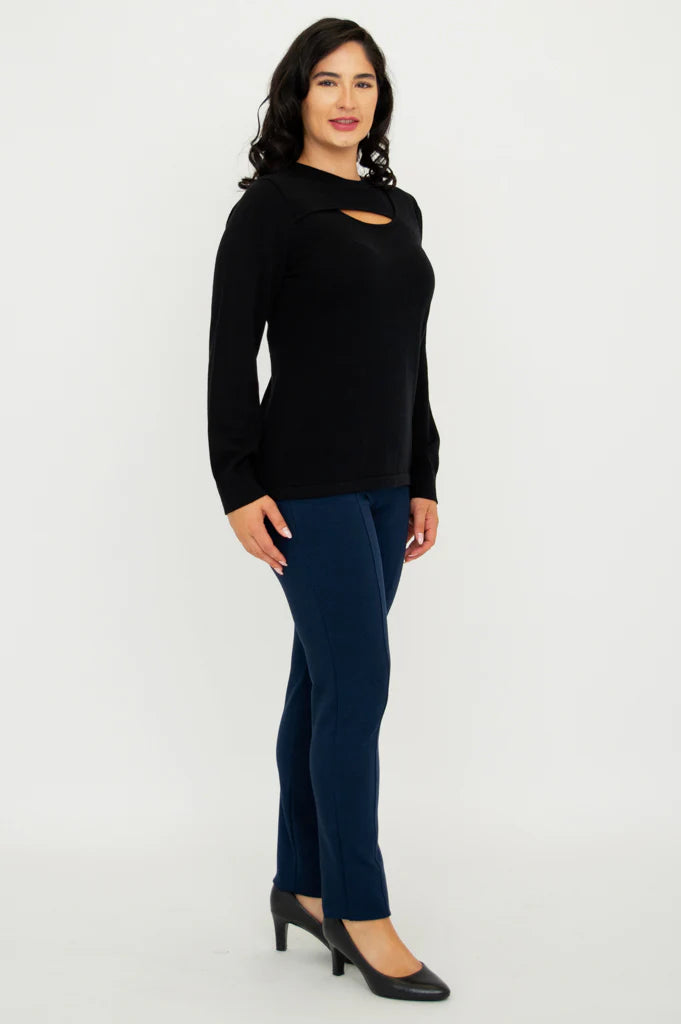 Daisy Cotton Top - Black