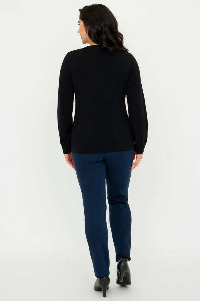 Daisy Cotton Top - Black