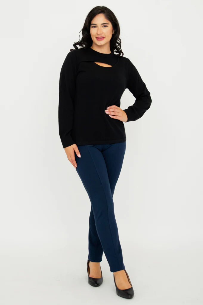 Daisy Cotton Top - Black