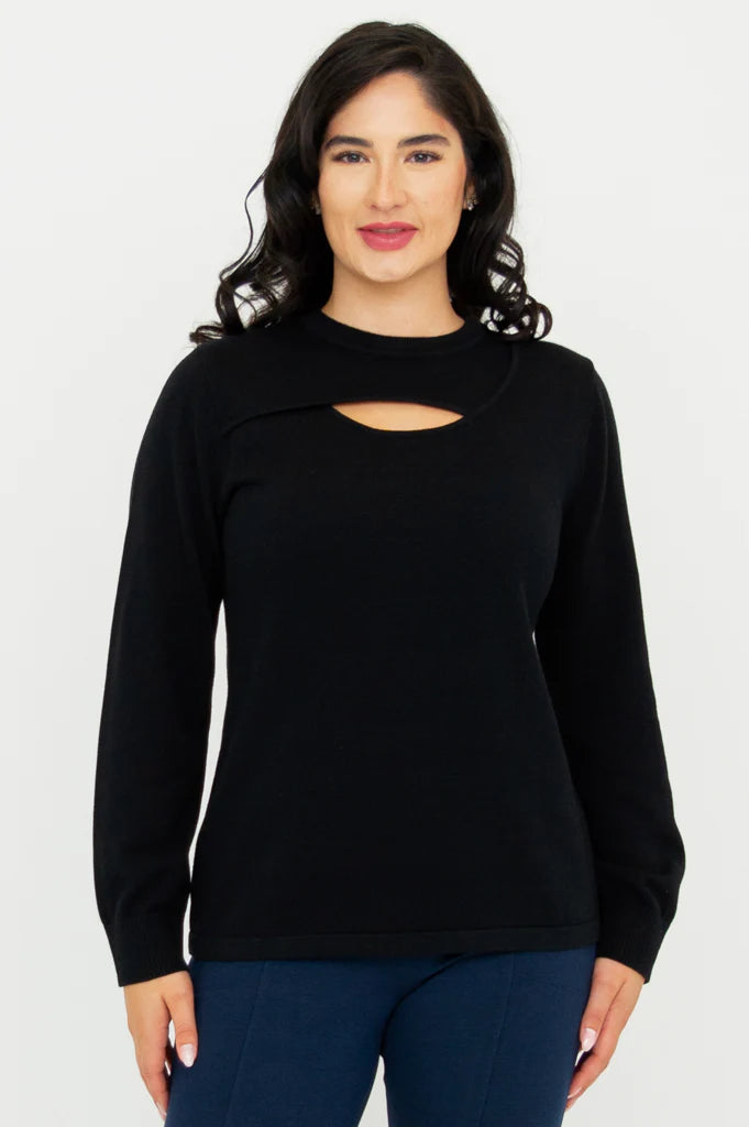 Daisy Cotton Top - Black