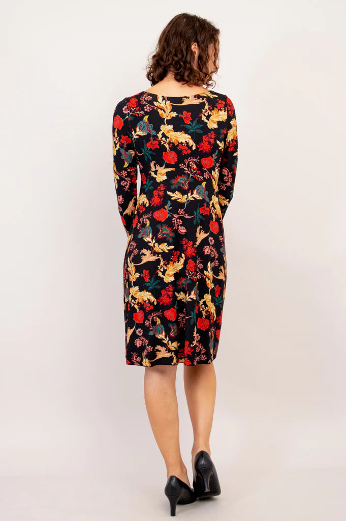 Denver Long Sleeve Bamboo Dress - Ornate - Size 2 X