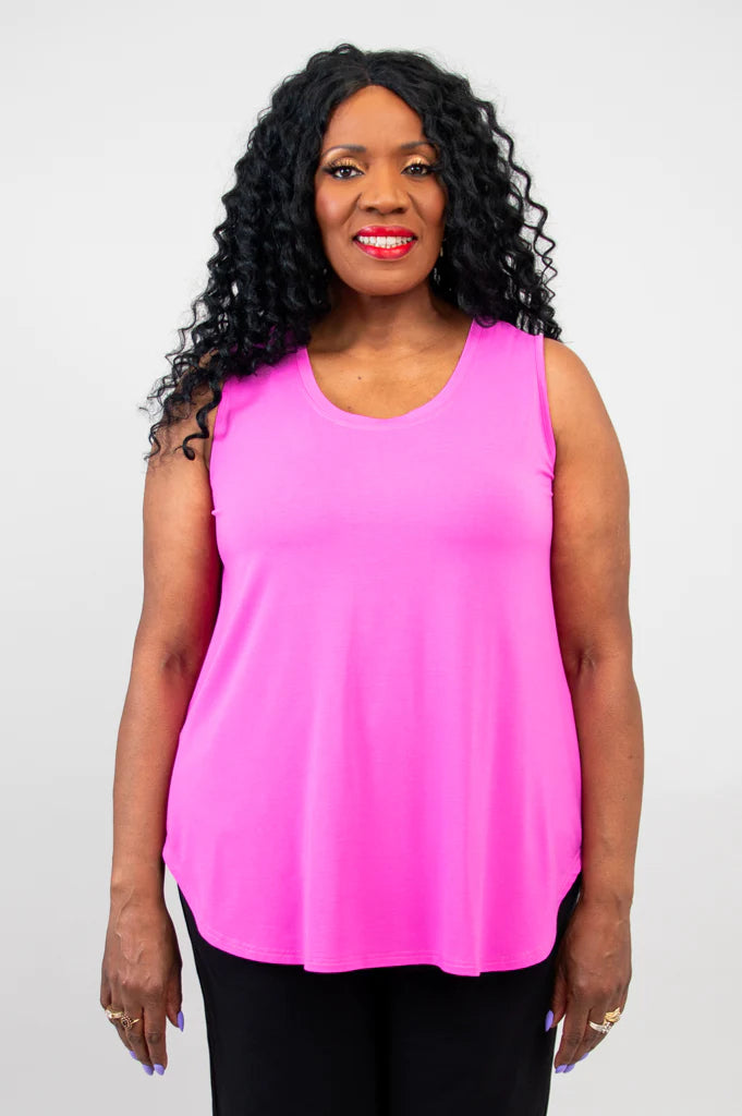 Jazz Bamboo Tank - Pink