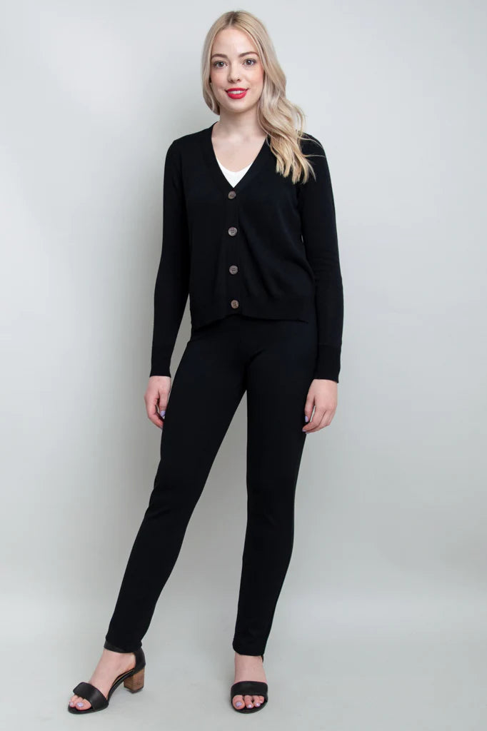 Jessica Bamboo / Cotton Sweater - Black